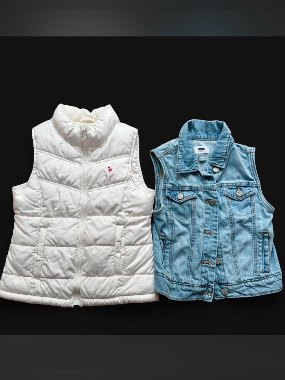 Bundle of (2) girls Old Navy vests